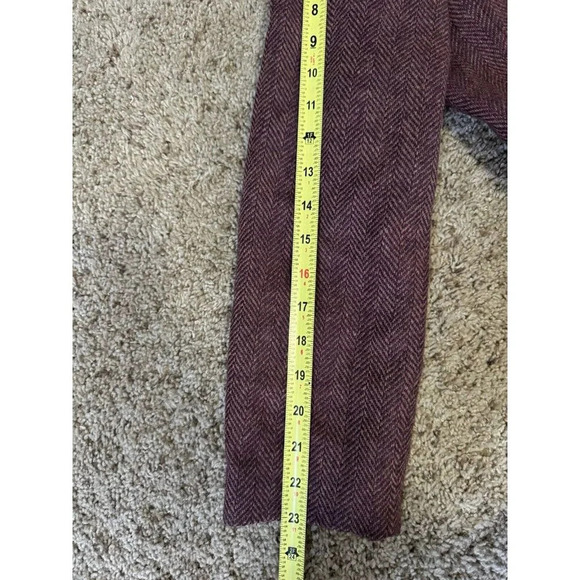 SANDRO Womens Jacket Blazer Cardigan Brown Wool Full Zip Long Sleeve Collared 12 - Picture 8 of 9